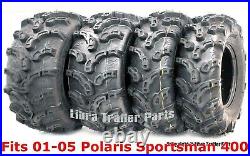 01-05 Polaris Sportsman 400 Full Set ATV tires 25x8-12 & 25x11-10 Premium Mud