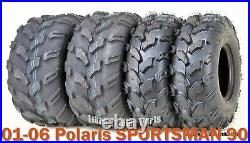 01-06 Polaris SPORTSMAN 90 Youth ATV Tire Set 19x7-8 & 20x9.5-8