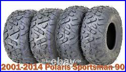 2001-2014 Polaris Sportsman 90 Full Set tires 19x7-8 & 18x9.5-8 Big Horn Style