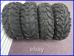 2002-2014 Polaris Sportsman 400 Bear Claw 25 Atv Tires Set 4 25x8-12 25x10-12