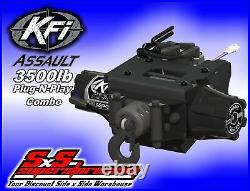 3500 lb KFI Assault Winch Combo Plug-N-Play Polaris Sportsman 450 550 570 850