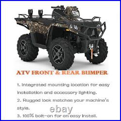 ATV Front&Rear Brush Guard Bumper Set For 15-20 Polaris Sportsman 450 570 SP ETX