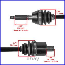 Caltric Front CV Joint Axle For Polaris Sportsman 570 6X6 2018-2023 ATV