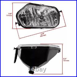 Front Left Right Headlight withBulb for Polaris Sportsman 850 Orange 12 / Black 13