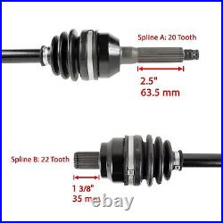 Front Left and Right CV Joint Axle Shaft for Polaris Sportsman 400 HO 4X4 13-14