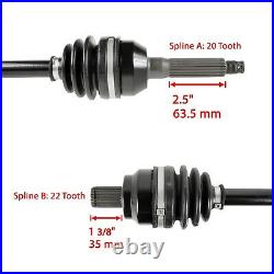 Front Left and Right CV Joint Axle Shaft for Polaris Sportsman 570 EFI 2014-2017