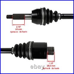 Front Rear Left Right CV Joint Axles for Polaris Sportsman 800 6X6 2009 2010