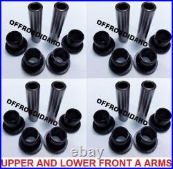 Front Upper & Lower A-arm Bushing & Shaft Kit Polaris Sportsman 850 X2 Xp 09-14