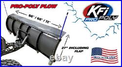 KFI 60 ATV Poly Blade Snow Plow Kit for 2015-2021 Polaris Sportsman 1000 / XP