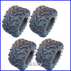 Kenda Bear Claw 25x8-12 25x10-12 Atv Tires Set of 4 25x8x12 25x10x12 6 Ply Rated