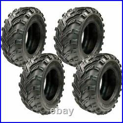 New TG TyreGuider Set 4 ATV Tires (2) 25x10-12 Rear (2) 25x8-12 Front 6PR MUD