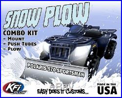 Polaris 570 Sportsman 2014-2020 KFI ATV 54 Snow Plow Combo Kit