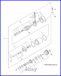 Polaris Bracket Assembly, Front, Genuine OEM Part 3089911, Qty 1