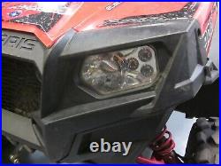 Polaris Scrambler RZR Sportsman Ranger LED Chrome Headlight Kit (Pair)