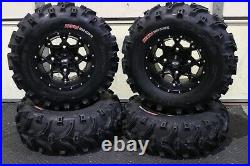 Polaris Sportsman 450 25 XL Bear Claw Atv Tire & Hurricane Wheel Kit Pol3ca