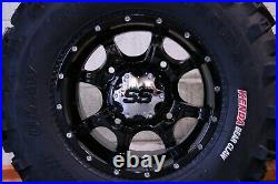 Polaris Sportsman 500 25 Bear Claw Atv Tire & Cobra Blk Wheel Kit Pol3ca