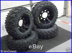Polaris Sportsman 500 25 Kenda Bear Claw Atv Tire Itp Black Atv Wheel Kit Pold