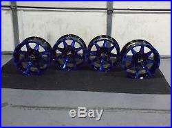 Polaris Sportsman 570 14 Sti Hd6 Blue Atv Wheels Set 4 Lifetime Warranty Pol3ca