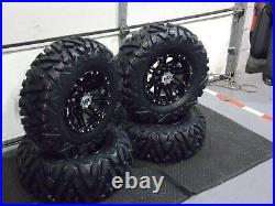 Polaris Sportsman 570 25 Quadking Atv Tire & Hd3 Blk Wheel Kit Pol3ca Bigghorn