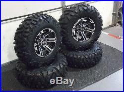 Polaris Sportsman 570 25 Quadking Atv Tire & Viper M/b Wheel Kit Pol3ca Bighorn