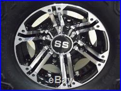 Polaris Sportsman 570 25 Quadking Atv Tire & Viper M/b Wheel Kit Pol3ca Bighorn