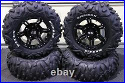 Polaris Sportsman 570 26 Bighorn Rwl Atv Tire & 14 Viper Blk Wheel Kit Pol3ca