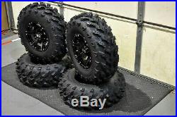 Polaris Sportsman 570 26 Swl Atv Tire & Viper Black Wheel Kit Pol3ca (swamp)