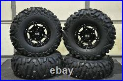Sportsman 450 27 Quadking Atv Tire & Viper Blk Wheel Kit Pol3ca Bigghorn