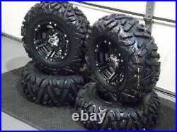 Sportsman 500 25 Quadking Atv Tire Itp Ss212 Black Wheel Kit Pol3ca Bigghorn