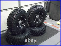 Sportsman 500 25 Quadking Atv Tire Itp Ss212 Black Wheel Kit Pol3ca Bigghorn