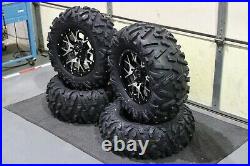 Sportsman 550 28 Bighorn Radial Atv Tire 14 Barbwire M/b Wheel Kit Pol1ca